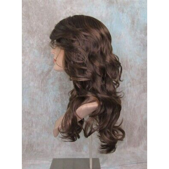 HS PHOENIX | Toasted Pecan Long Wig Flipped Ends Gentle Wave Skin Part HEAT OK 