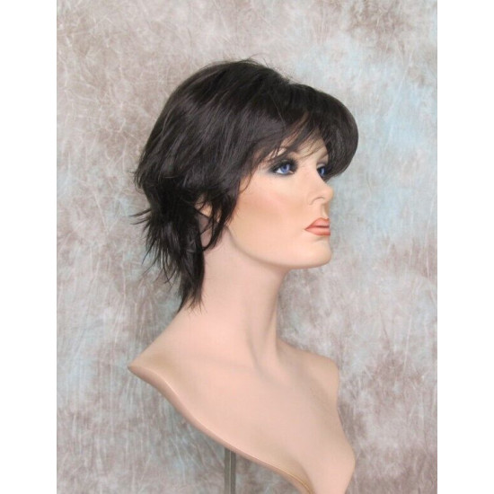 SWANNA | Cappuccino Brown Short Wig Shorter Full Body Layers Bangs