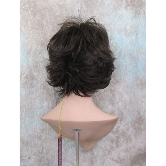 LEXY | Medium Brown Short Wig Choppy Layers Flipped Ends 