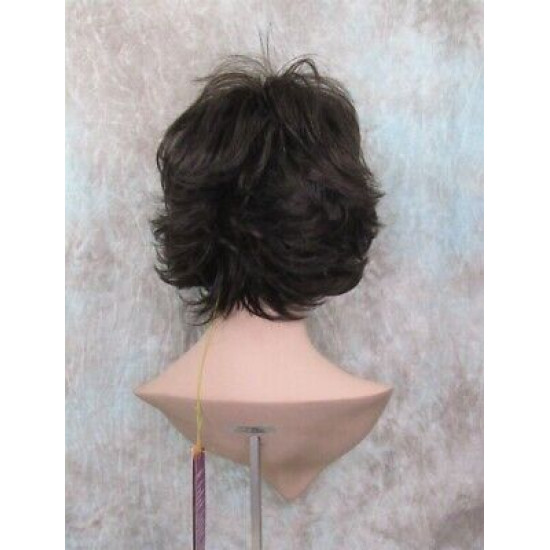 LEXY | Medium Brown Short Wig Choppy Layers Flipped Ends 