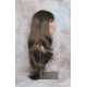 ROSEMARY | Medium Brown Long Layered Wig Bangs Skin Part 