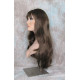 ROSEMARY | Medium Brown Long Layered Wig Bangs Skin Part 
