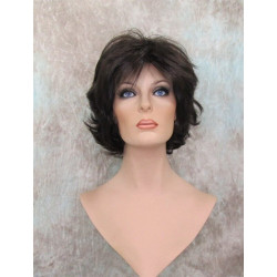 LEXY | Dark Brown Short Wig Choppy Layers Flipped Ends 