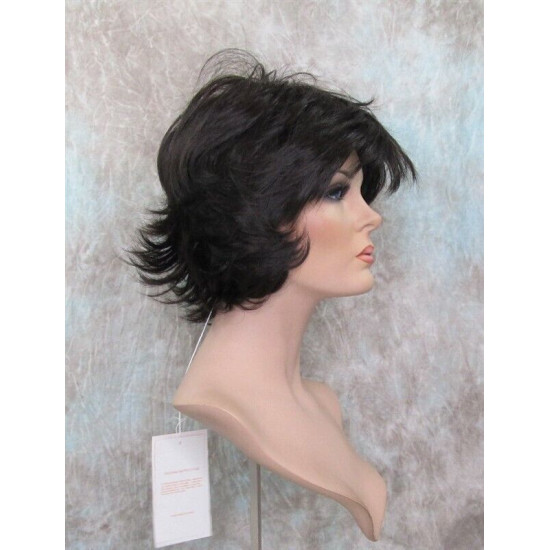 LEXY | Dark Brown Short Wig Choppy Layers Flipped Ends 