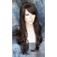 TONYA | Dark Brown Long Wig Gentle Loose Waves Long Bangs Skin Part