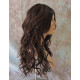 GABBY | Dark Brown Auburn Mix Long Wig Barrel Curls Skin Part HEAT OK Wigs