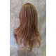 Delilah | Auburn Blonde Mix Long Wig Wavy Side Swept Bangs Skin Crown | Adora