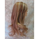 Delilah | Auburn Blonde Mix Long Wig Wavy Side Swept Bangs Skin Crown | Adora