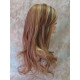Delilah | Auburn Blonde Mix Long Wig Wavy Side Swept Bangs Skin Crown | Adora