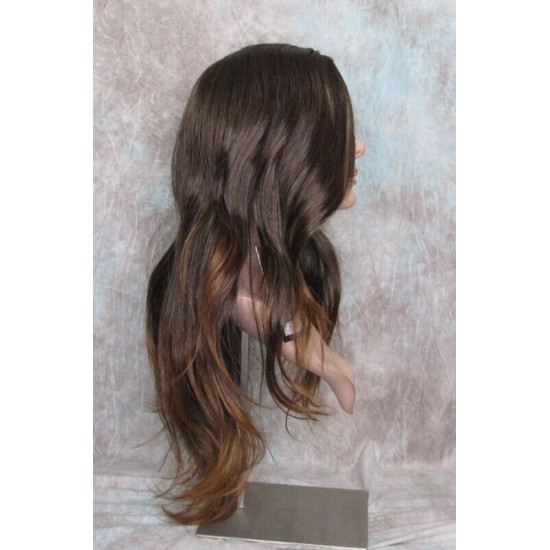 COSABELLA | Black Auburn Long Wig Gentle Waves Layers Side Part | Forever Young