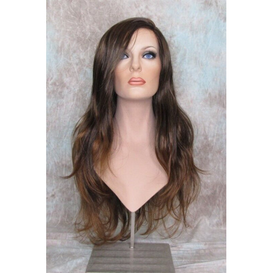 COSABELLA | Black Auburn Long Wig Gentle Waves Layers Side Part | Forever Young