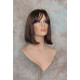 MAXINE | Auburn Medium Wig Classic Bob Center Skin Part Bangs 