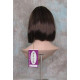 MAXINE | Auburn Medium Wig Classic Bob Center Skin Part Bangs 