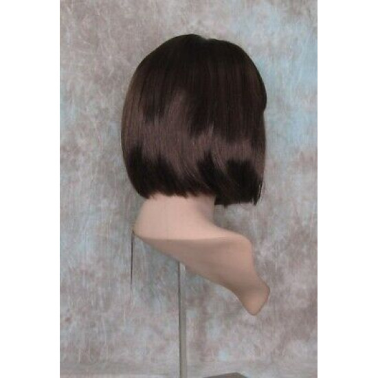MAXINE | Auburn Medium Wig Classic Bob Center Skin Part Bangs 