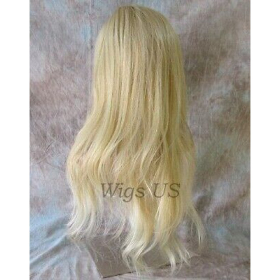 COSABELLA | Medium Blonde Long Wig Gentle Waves Layers Side Part | Forever Young