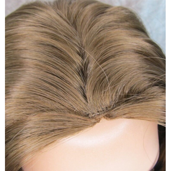 LINDA | Golden Brown Long Wig Luscious Layers Full Skin Top 26"