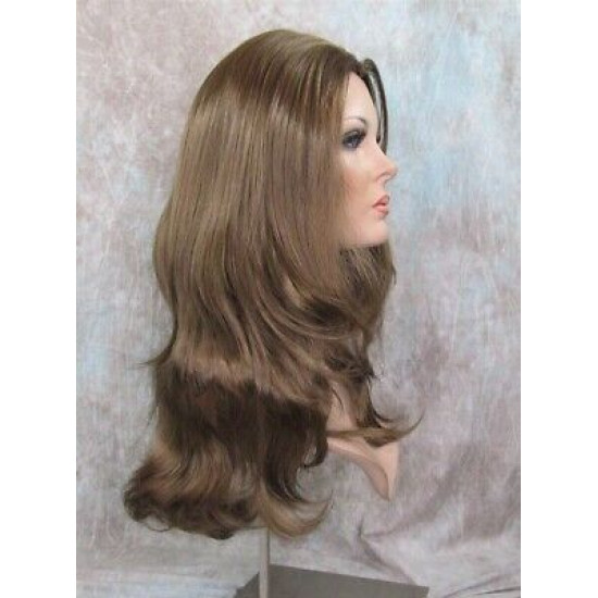 LINDA | Golden Brown Long Wig Luscious Layers Full Skin Top 26"
