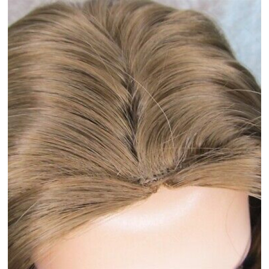 LINDA | Golden Brown Long Wig Luscious Layers Full Skin Top 26"