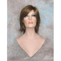 DEIDRE | Golden Brown Medium Wig Shag Long Bangs Flicked Back Ends