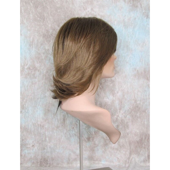 DEIDRE | Golden Brown Medium Wig Shag Long Bangs Flicked Back Ends