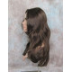 JORDAN | Medium Brown Long Wig Straight Lots of Layers Skin Top 21"