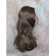 JORDAN | Medium Brown Long Wig Straight Lots of Layers Skin Top 21"