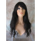 ERICA | Darkest Brown Long Wig HEAT OK Waves Bangs Skin Crown Wigs 2