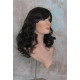 DANIELLE | Dark Brown Long Wig Below Shoulder HEAT OK Curls Full Bangs 