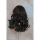 DANIELLE | Dark Brown Long Wig Below Shoulder HEAT OK Curls Full Bangs 