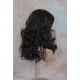 DANIELLE | Dark Brown Long Wig Below Shoulder HEAT OK Curls Full Bangs 