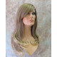 Delilah | Ash Blonde Long Wig Wavy Side Swept Bangs Skin Crown | Adora