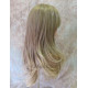 Delilah | Ash Blonde Long Wig Wavy Side Swept Bangs Skin Crown | Adora