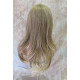 Delilah | Ash Blonde Long Wig Wavy Side Swept Bangs Skin Crown | Adora