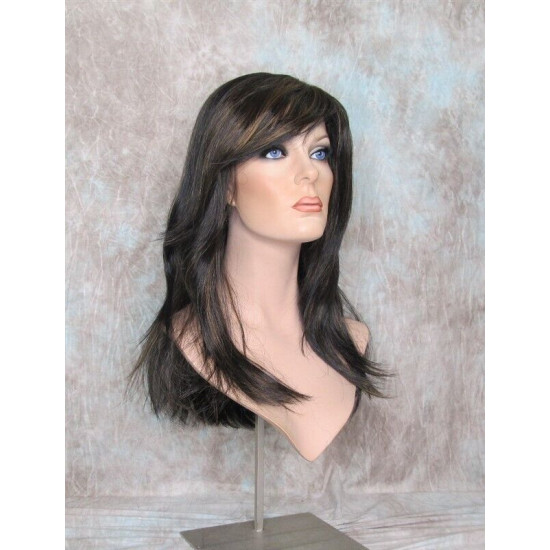 JANELLE | Black Strawberry Mix Long Wig Face Frame Longer Layers 
