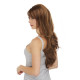 CARMEN | Chocolate Long Wig Gentle Layers Side Swept Bangs Skin Part 