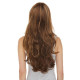 CARMEN | Chocolate Long Wig Gentle Layers Side Swept Bangs Skin Part 