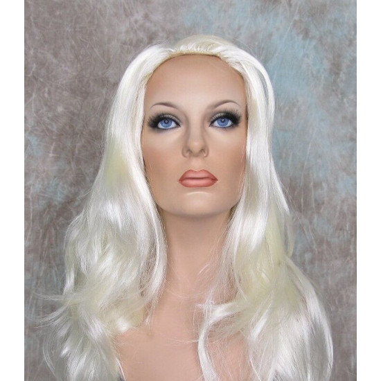 LINDA XL | White Blonde Long Layers Wig Full Skin Top 28" 