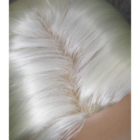 LINDA XL | White Blonde Long Layers Wig Full Skin Top 28" 