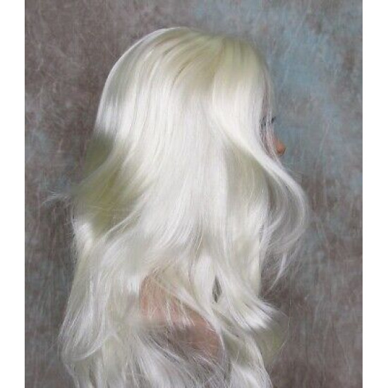 LINDA XL | White Blonde Long Layers Wig Full Skin Top 28" 