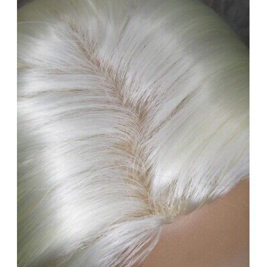 LINDA XL | White Blonde Long Layers Wig Full Skin Top 28" 