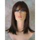 MISSY | Auburn Brown Mix Medium Wig HEAT OK Straight Bangs Wigs 