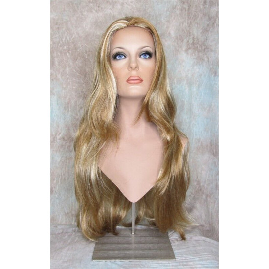 LINDA XL | Strawberry Blonde Mix Long Layers Wig Full Skin Top 28" 