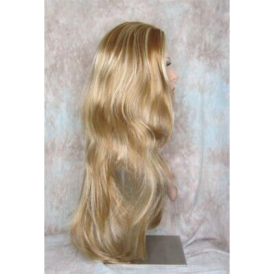 LINDA XL | Strawberry Blonde Mix Long Layers Wig Full Skin Top 28" 