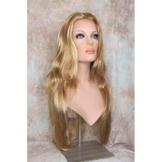 LINDA XL | Strawberry Blonde Mix Long Layers Wig Full Skin Top 28" 