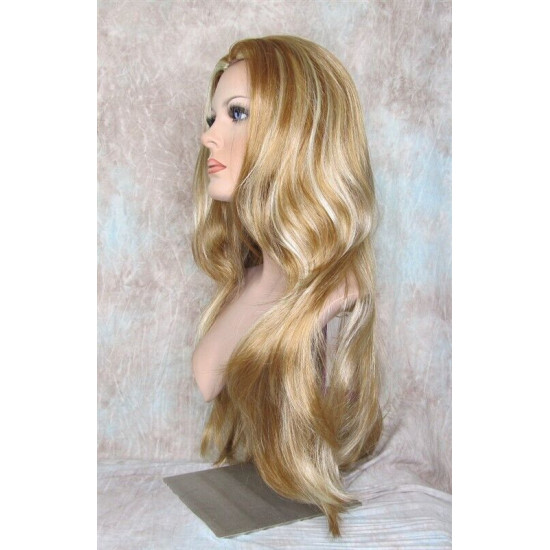 LINDA XL | Strawberry Blonde Mix Long Layers Wig Full Skin Top 28" 