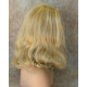 ANGELA 750 | Medium Blonde Mix Medium Wig Gentle Waves Skin Top No Bang