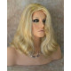 ANGELA 750 | Medium Blonde Mix Medium Wig Gentle Waves Skin Top No Bang