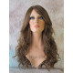 GABBY | Light Brown Mix Long Wig Barrel Curls Skin Part HEAT OK Wigs