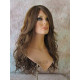 GABBY | Light Brown Mix Long Wig Barrel Curls Skin Part HEAT OK Wigs