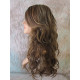 GABBY | Light Brown Mix Long Wig Barrel Curls Skin Part HEAT OK Wigs